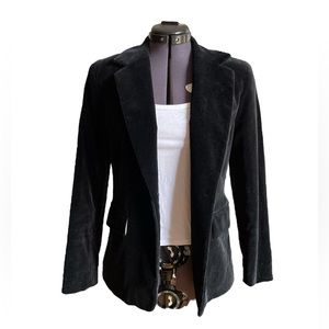 Black velvet jacket